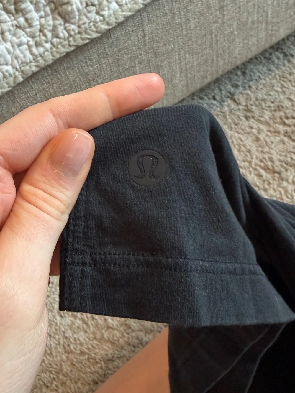Lululemon Black All Yours Boyfriend Long Sleeve Tee Size 10 - Picture 5 of 5